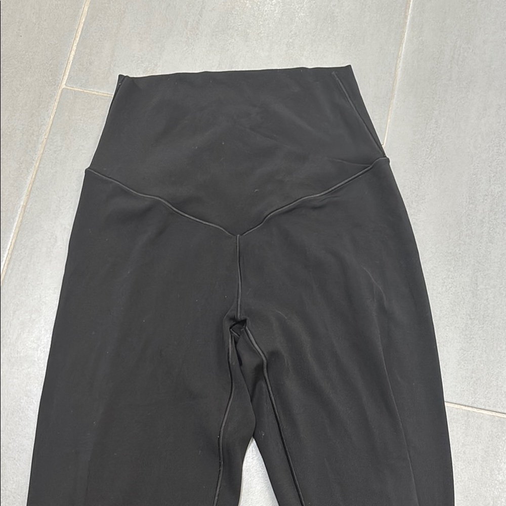 Aerie Cross Waist Black High-Waisted flare Leggings